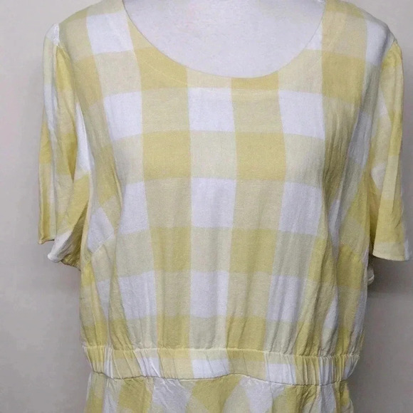 Liz Claiborne Yellow Plaid Dress - Picture 5 of 13